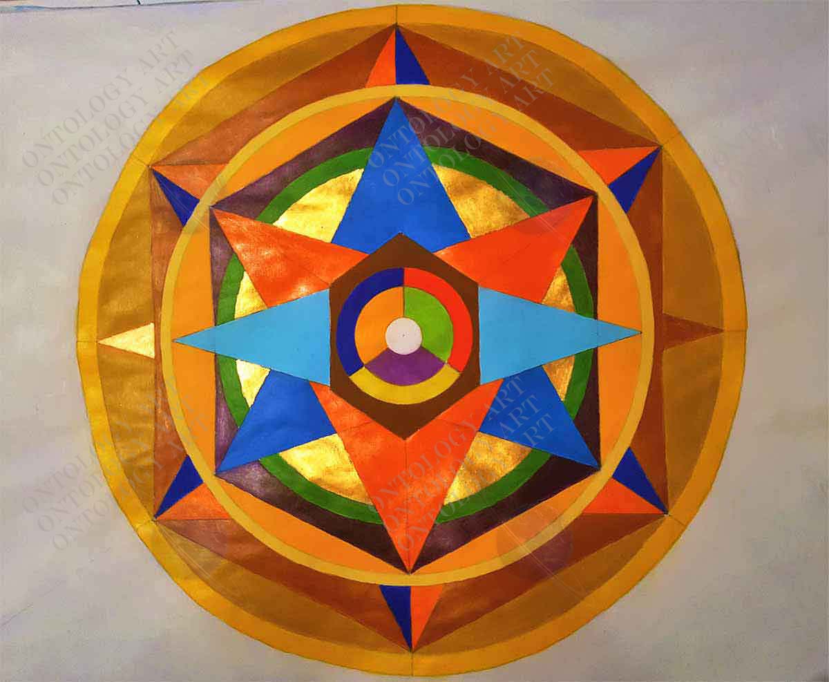 Mandala Star Acrylic on canvas (30 x 40cm) 